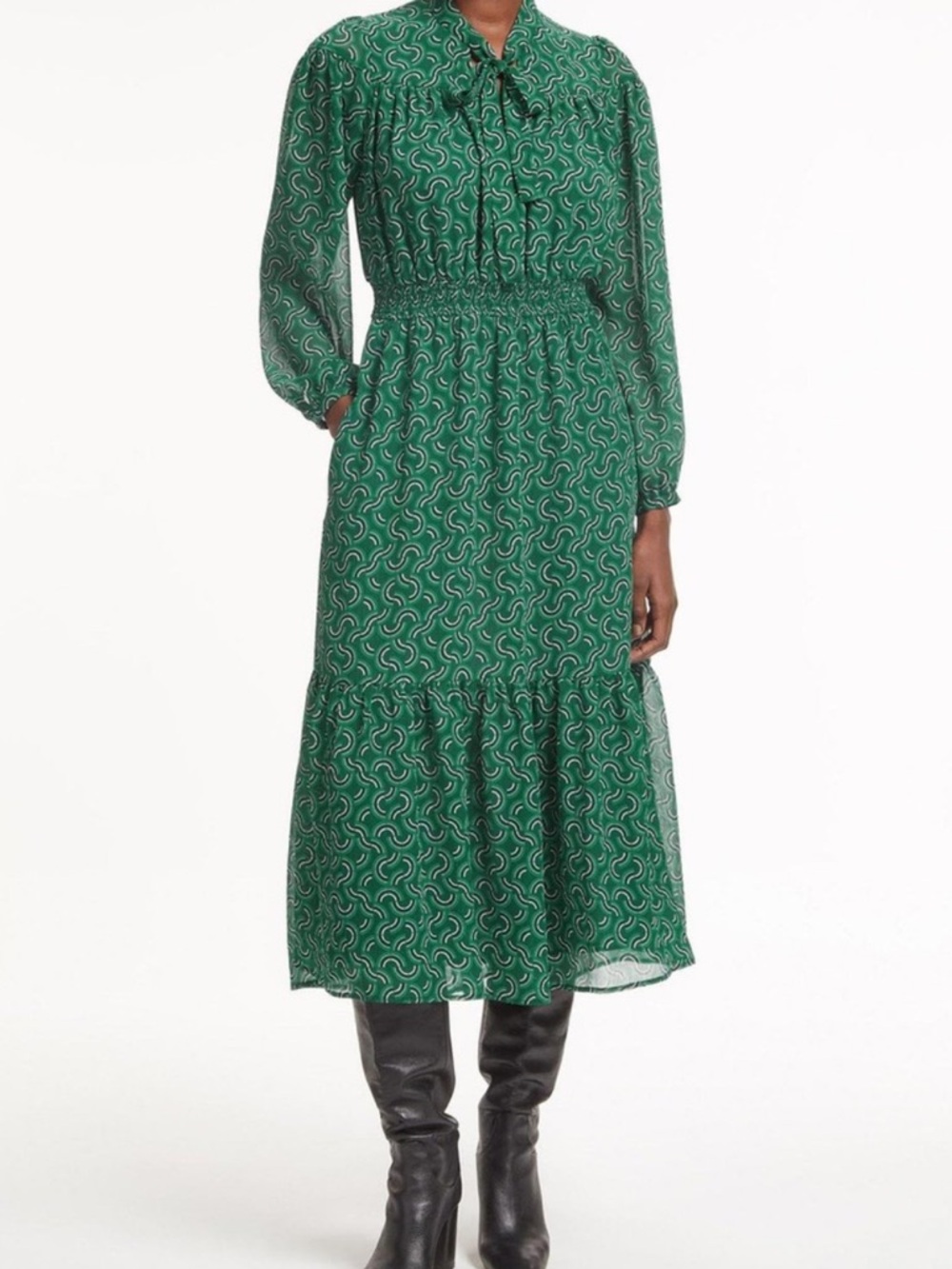 Cefinn Francesca Printed Georgette Mini Dress size  8